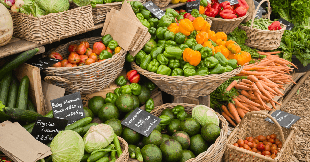Fresh Local farm produce sold at Cape Town Markets 