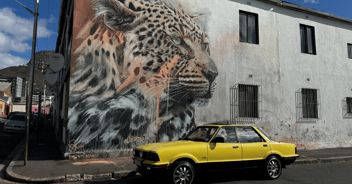 Street art in Woodstock in Cape Town 