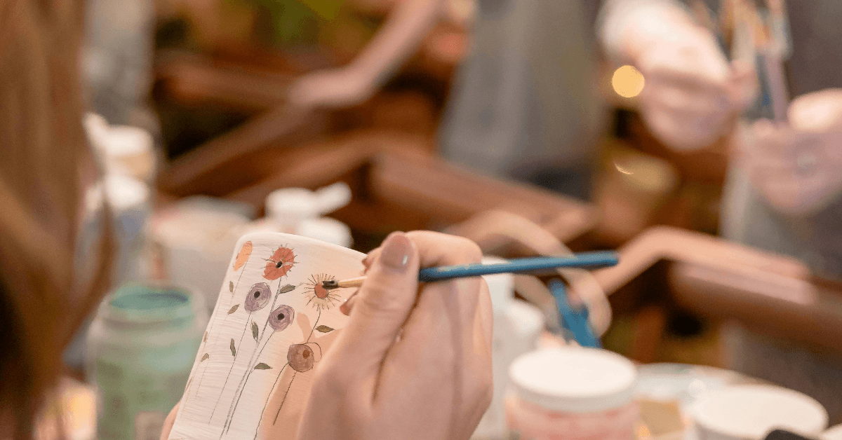 Pottery painting experience at Clay Cafe in Cape Town 