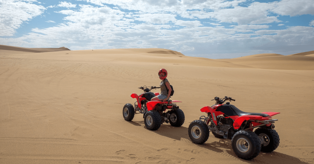 Quad biking at Atlantis Dunes near Cape Town 