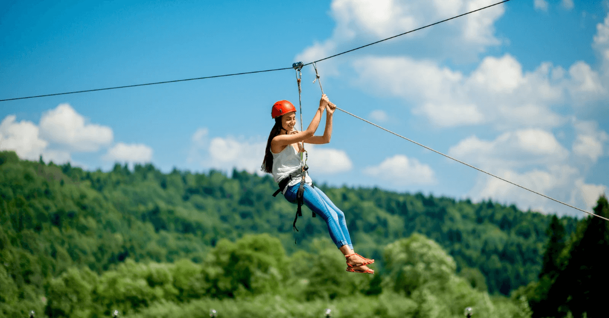 Ziplining through the Elgin valley