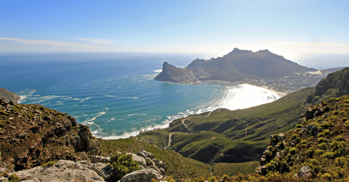 View of False Bay from Silvermine Nature Reserves Hiking trail 