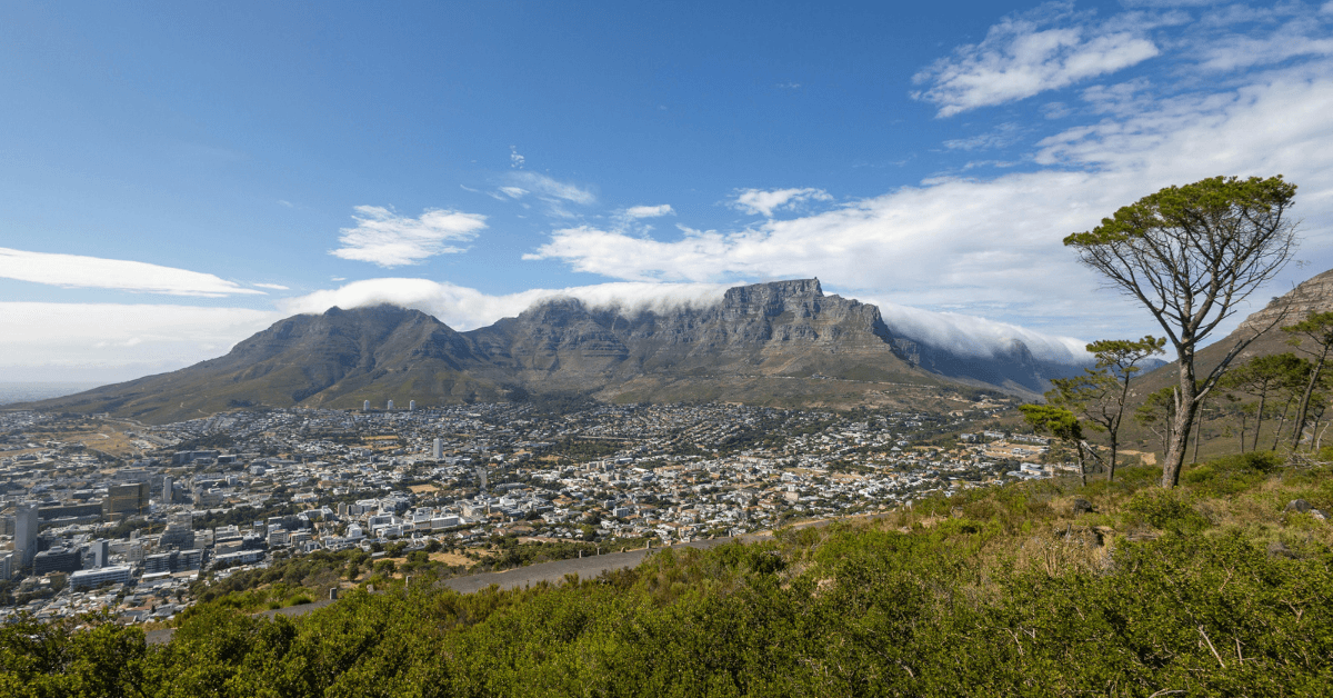 View of Table Mountain from Signal Hill 