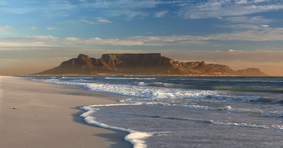 View of Table Mountain from Bloubergstrand 
